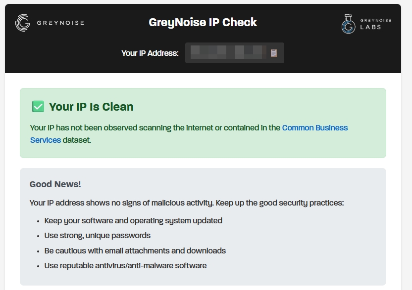 ferramenta de verificação do IP por botnets