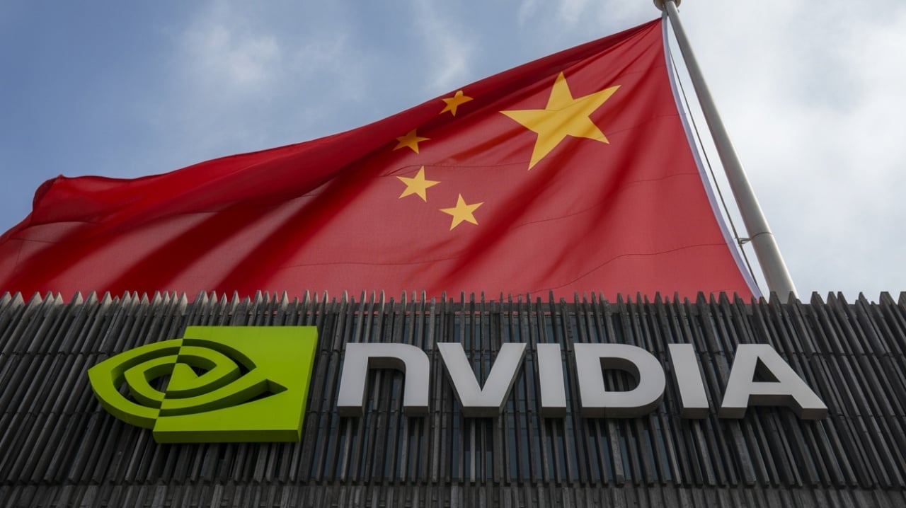Nvidia e bandeira da China