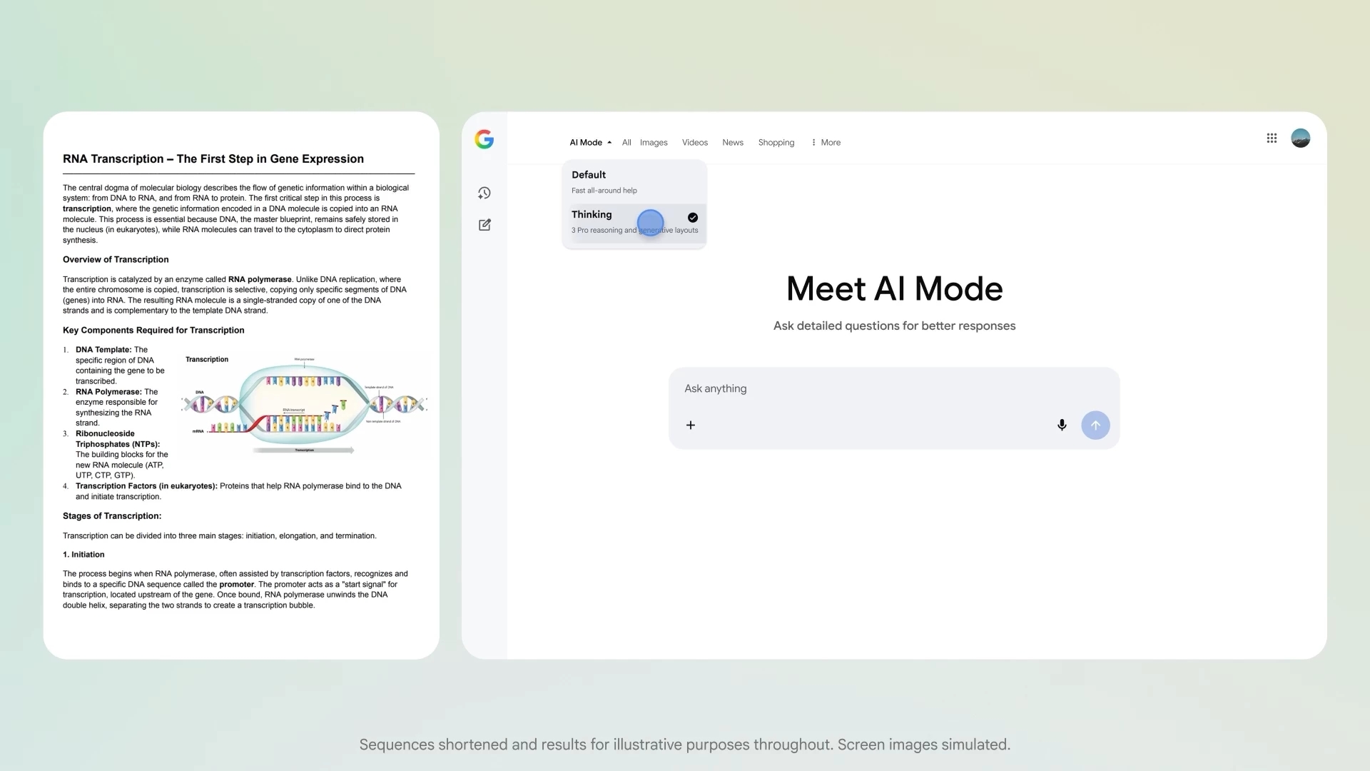 Google Modo de IA com Gemini 3 Pro