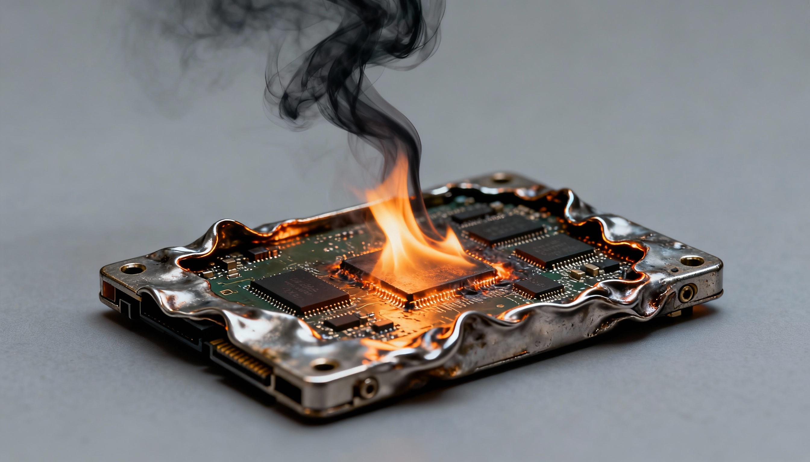 SSD em fogo