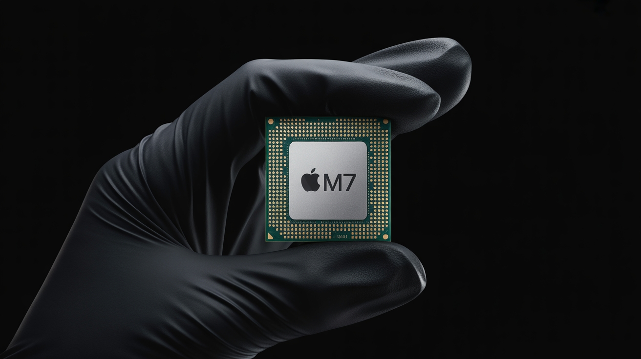 processador com logo da Apple e M7