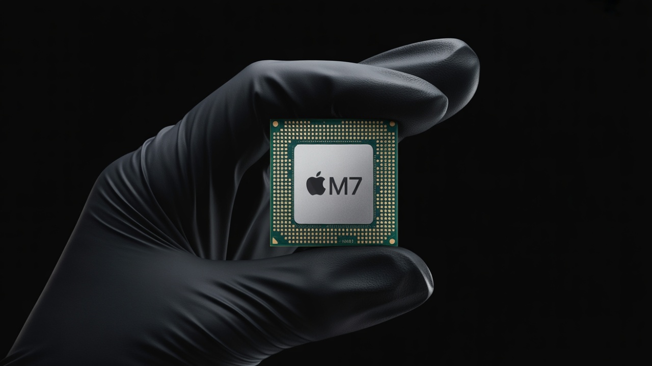 processador com logo da Apple e M7