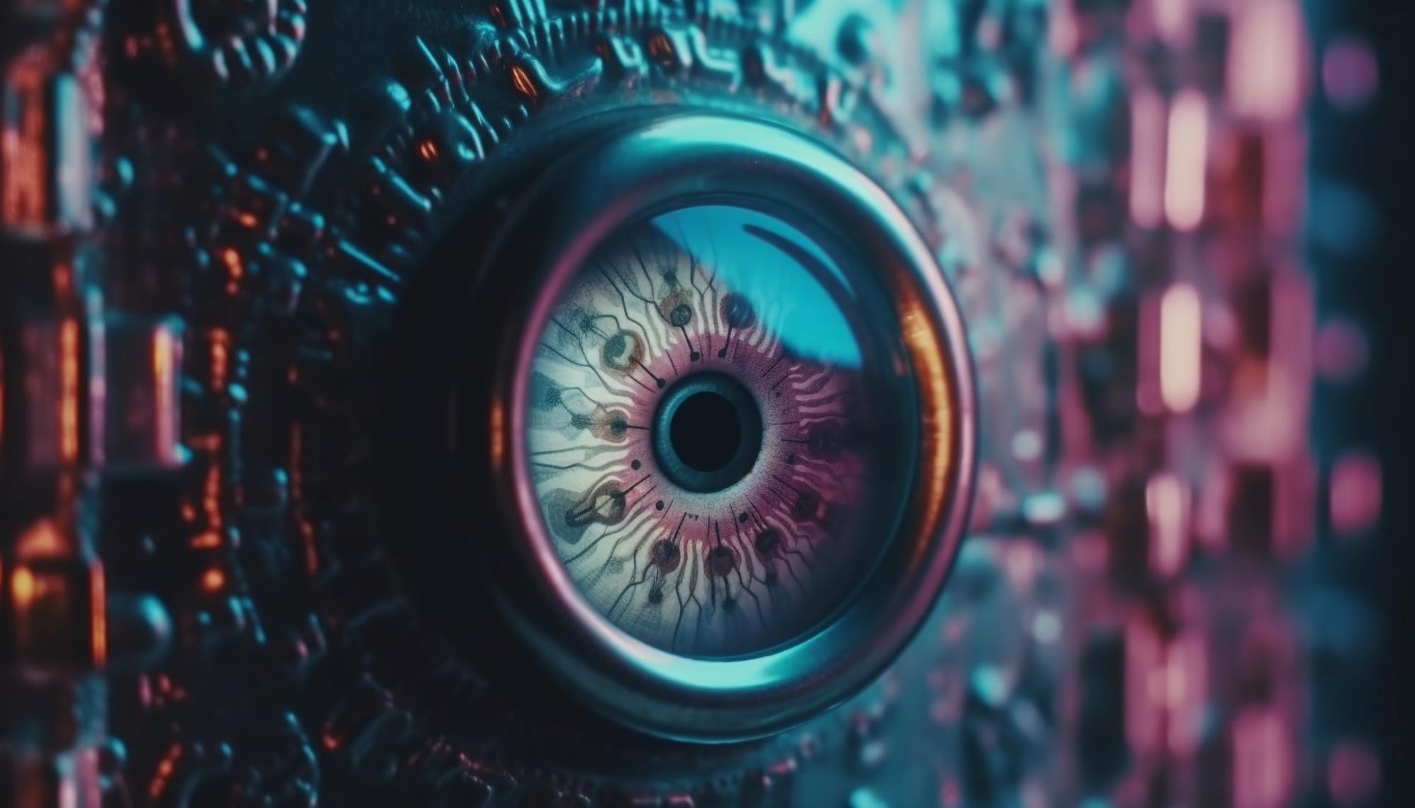 olho em formato virtual