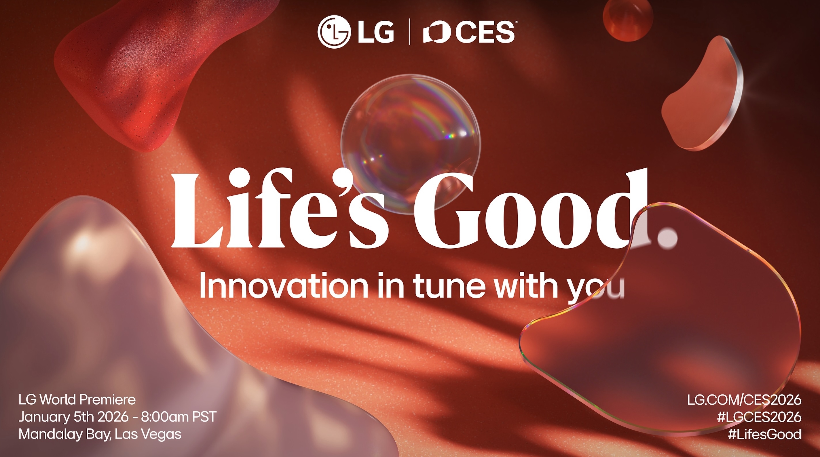 LG convite do evento da empresa