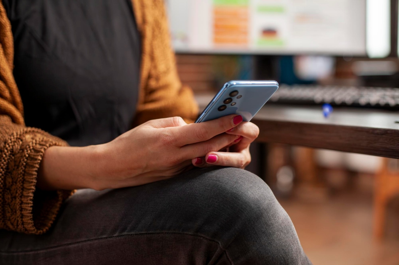 smartphone em uso