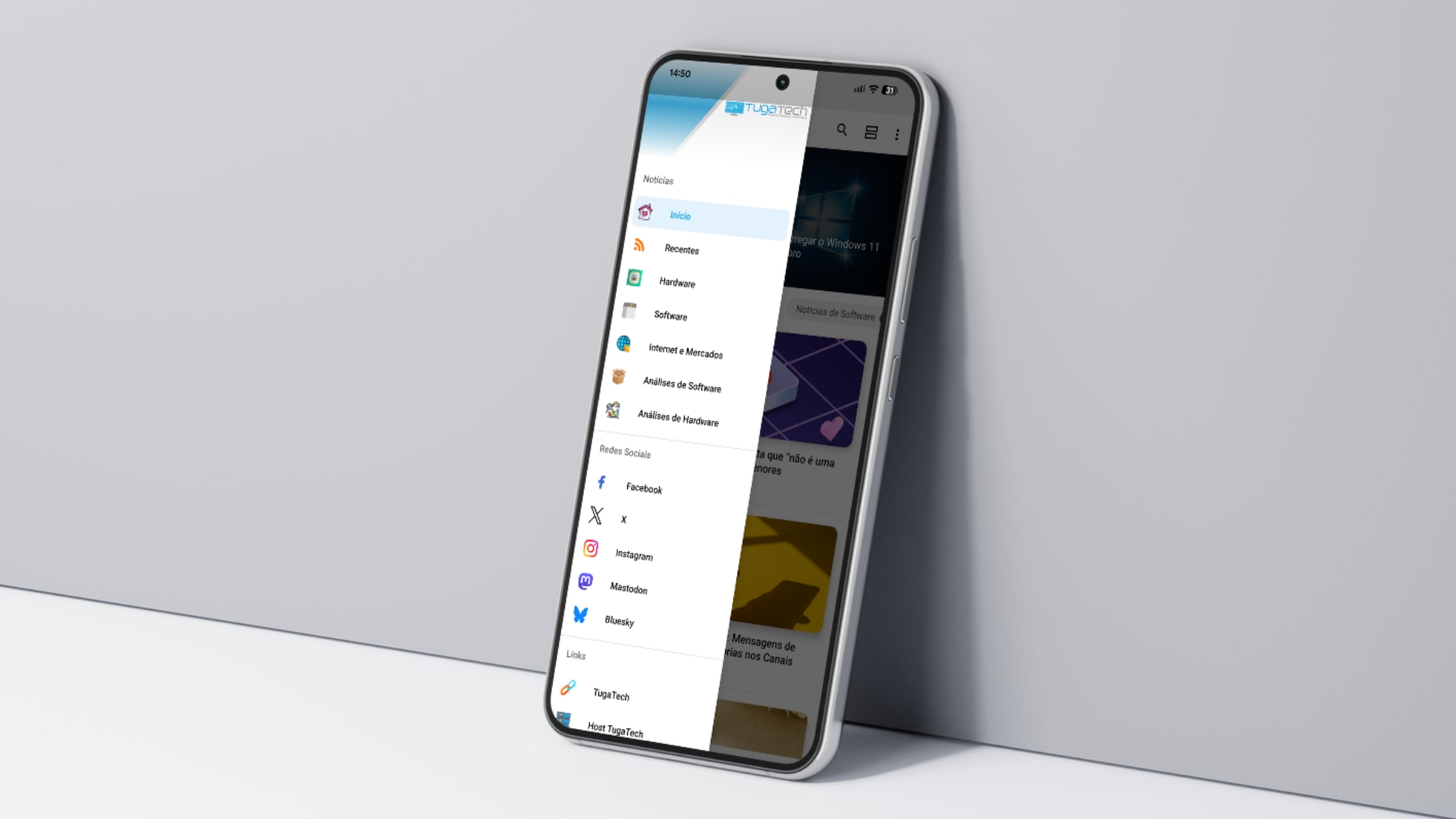 Aplicação para Android do TugaTech