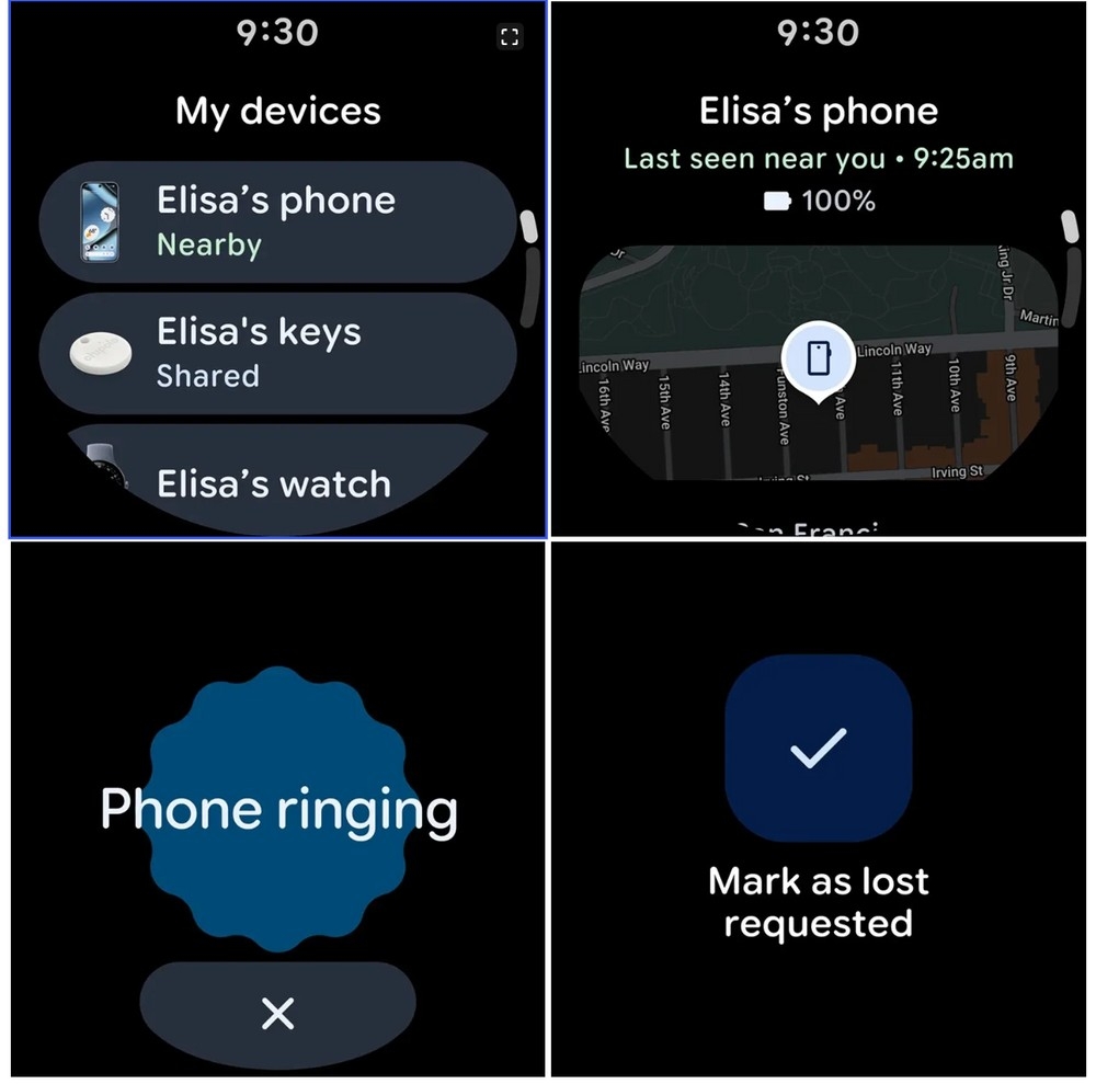 wearOS com localização integrada para dispositivos externos