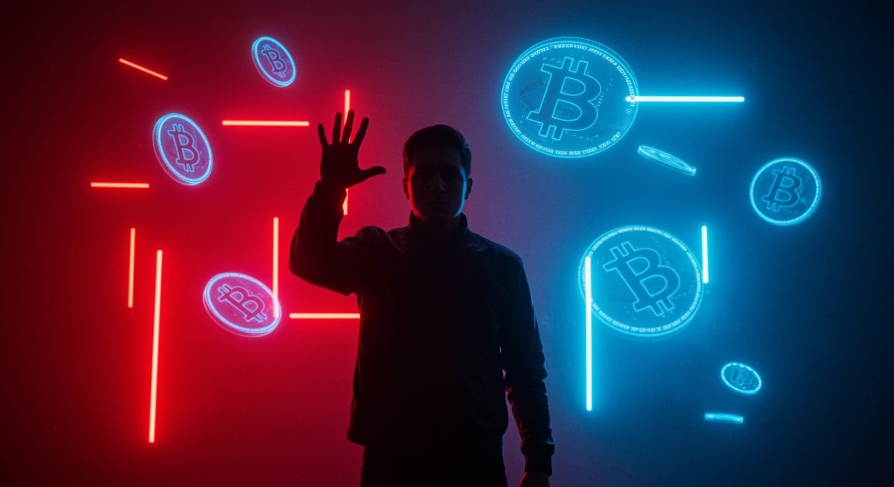 Bitcoins a voarem