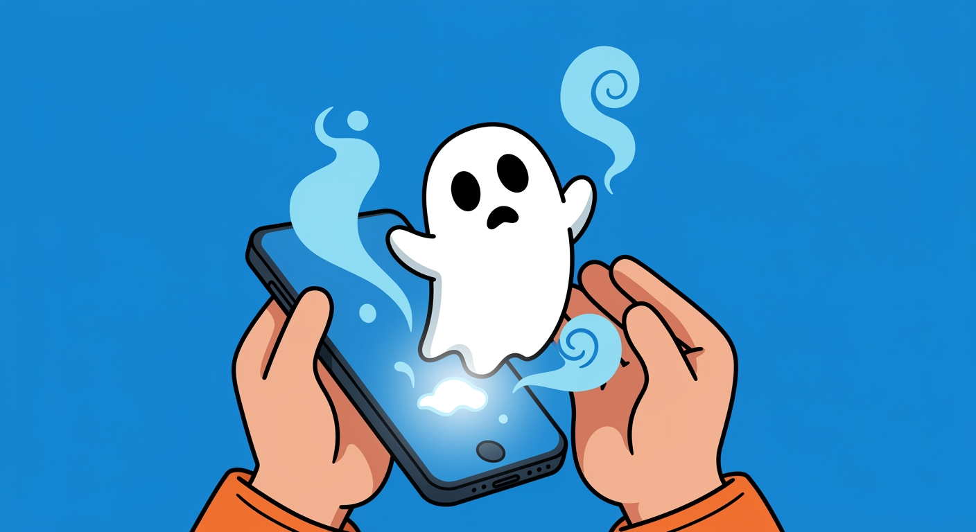 fantasma a sair de smartphone