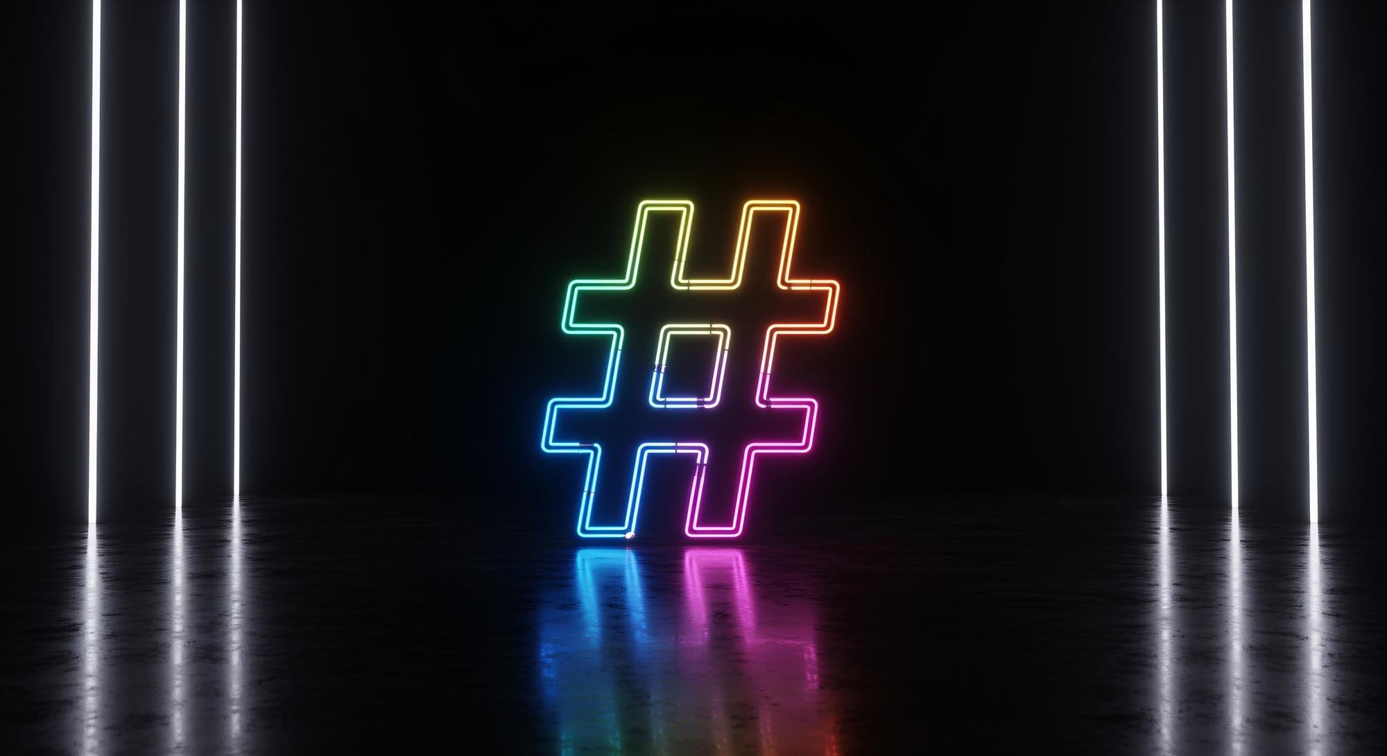 hashtag imagem do conceito