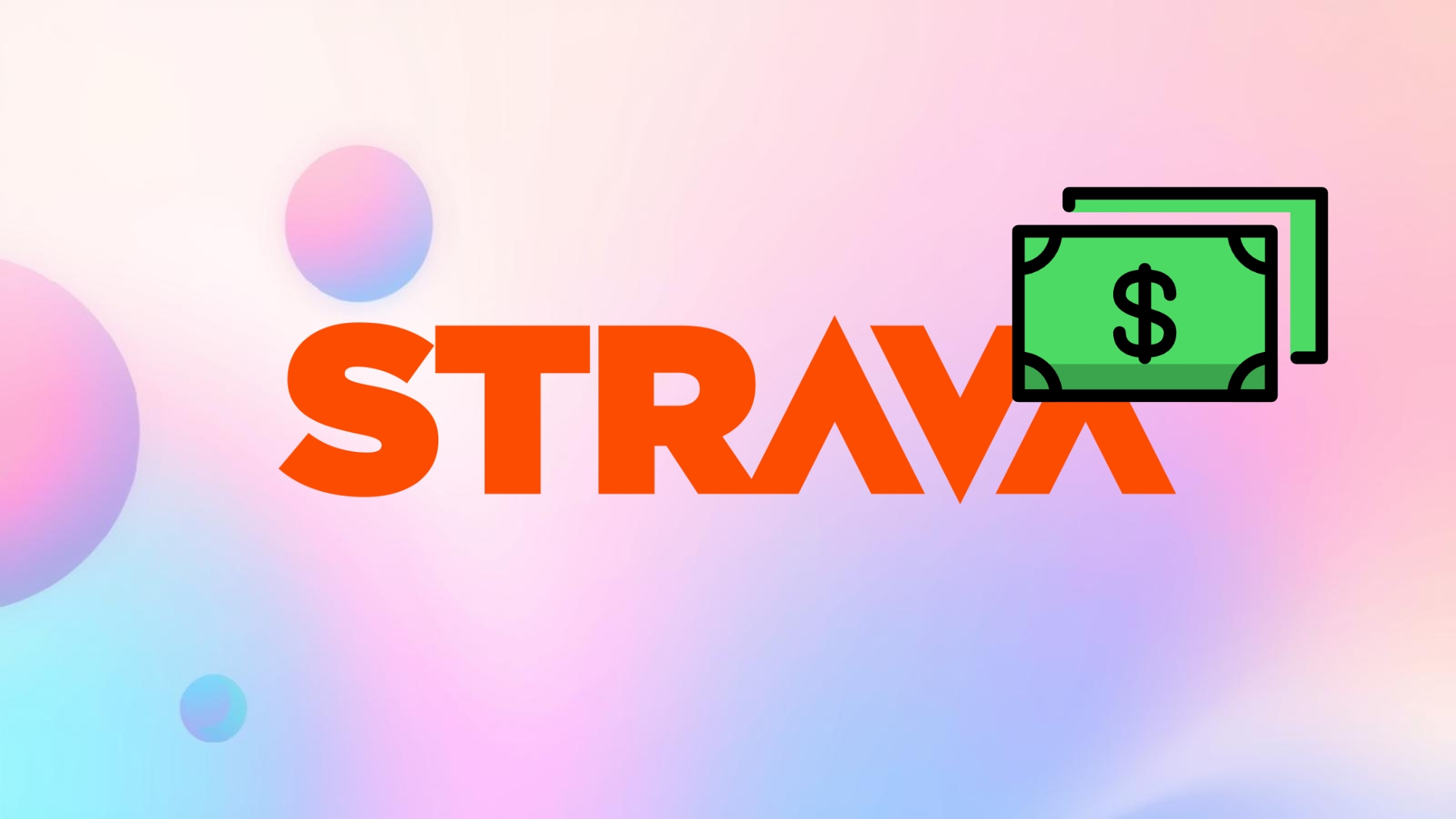 Strava logo com dinheiro