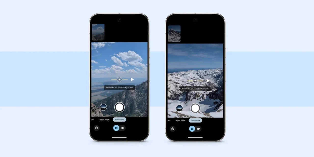 Google Pixel 8 com novo modo panorama