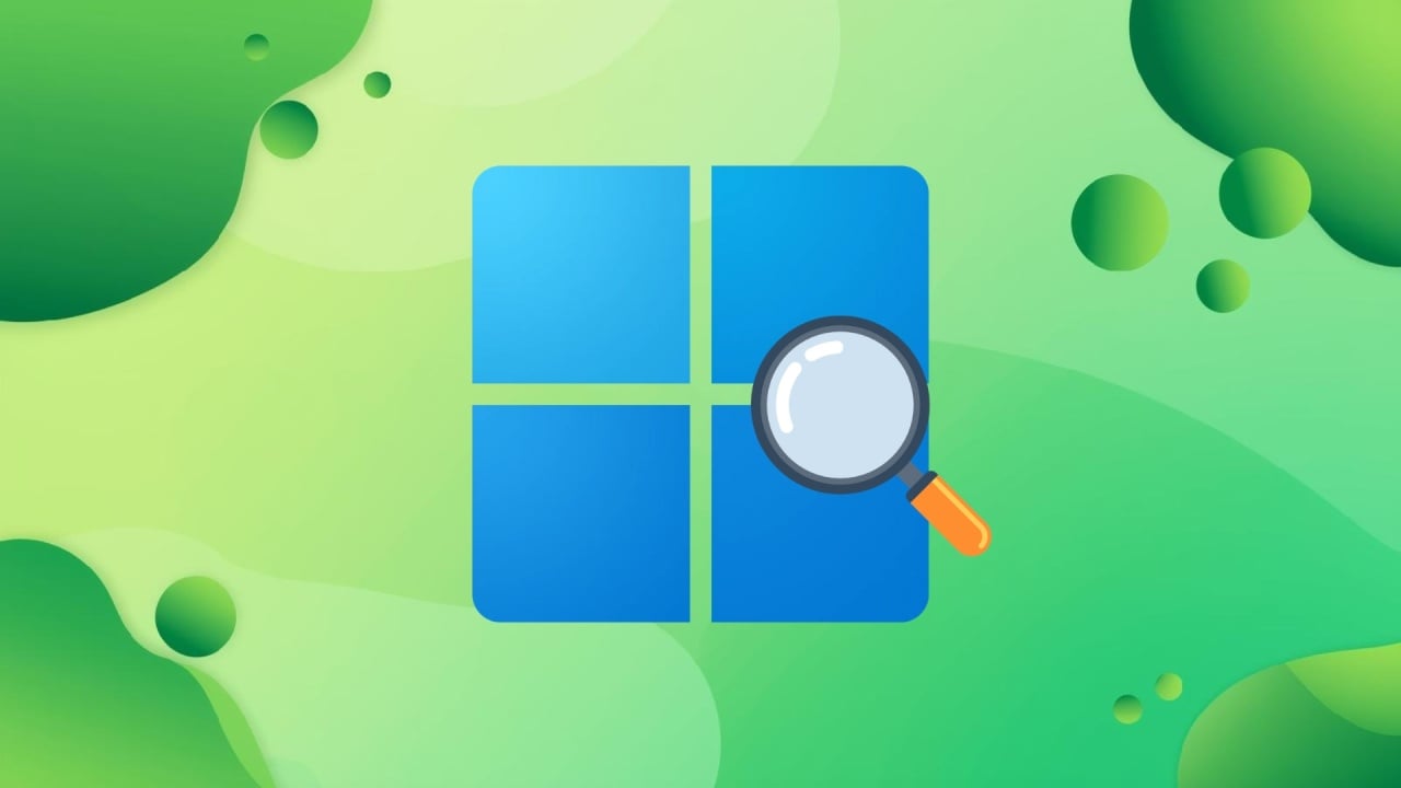 Windows logo com pesquisa