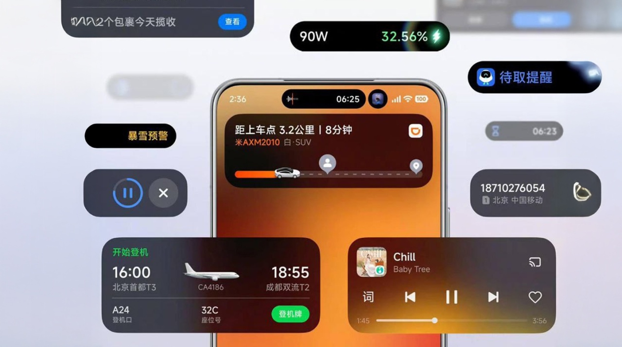 Hyper Island da HyperOS da Xiaomi