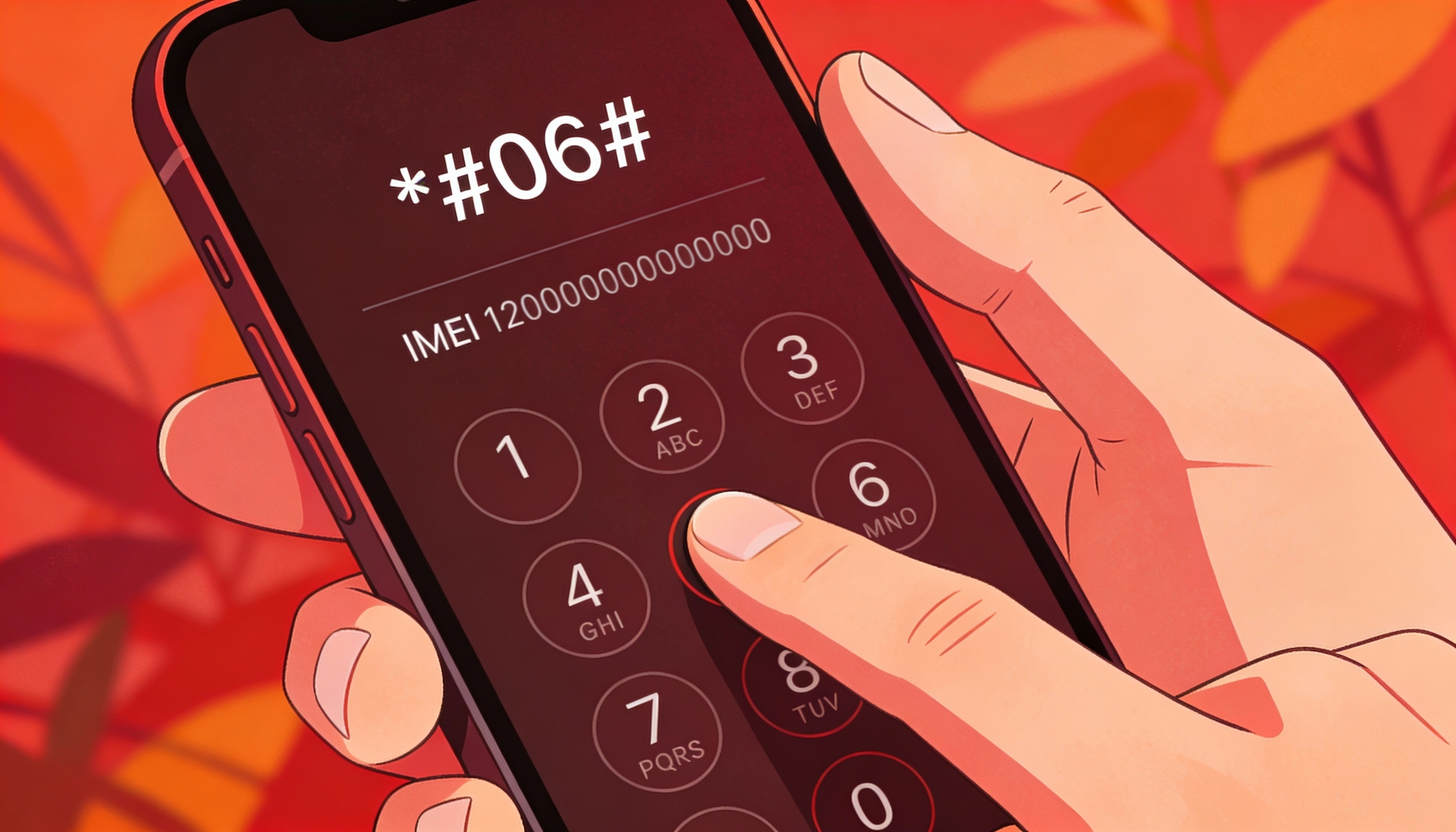 smartphone com o imei do dispositivo