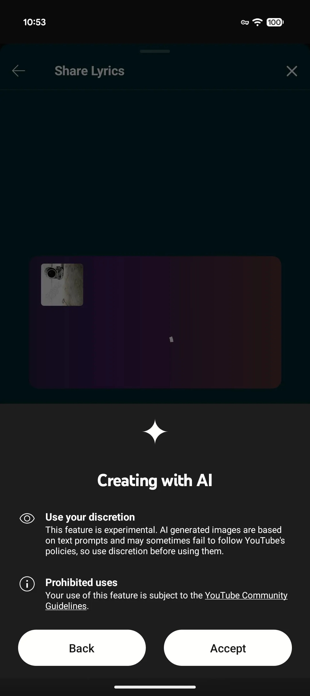 fundos criados por IA dentro do Youtube Music