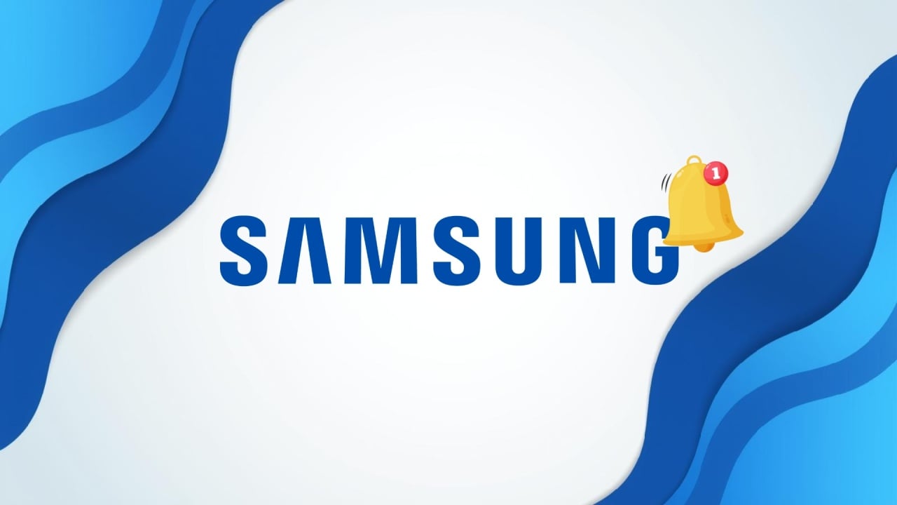 Samsung logo com notificação