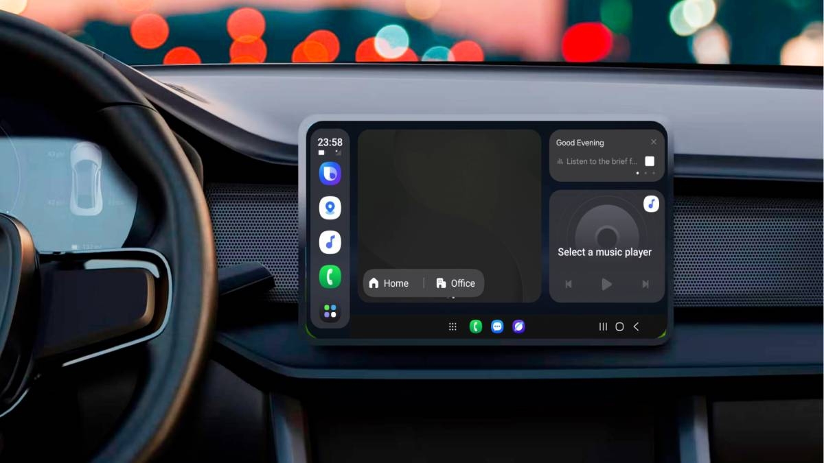 Android auto em funcionamento