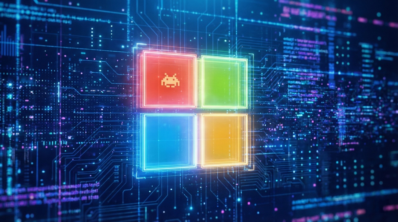 Logo da Microsoft com easter egg