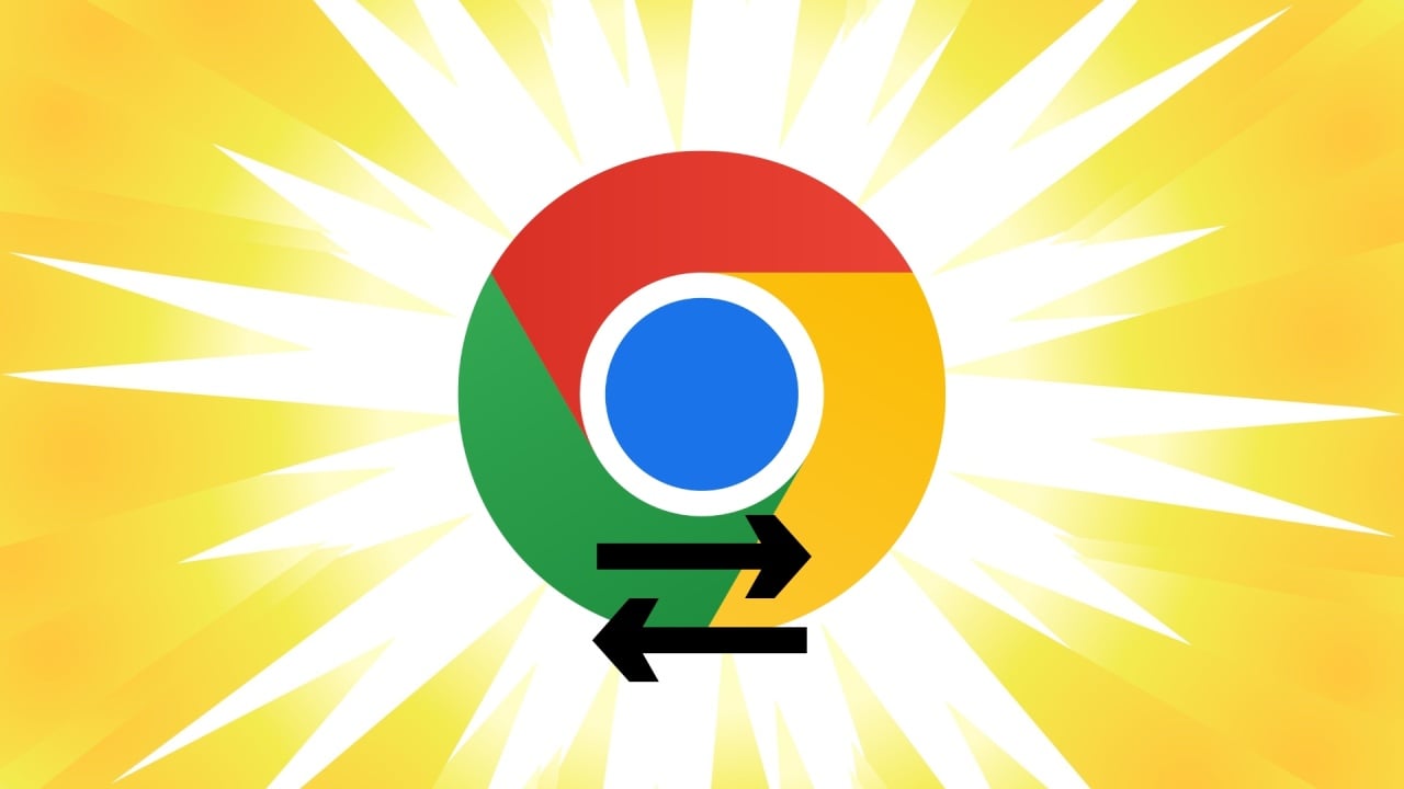 Chrome logo com migração
