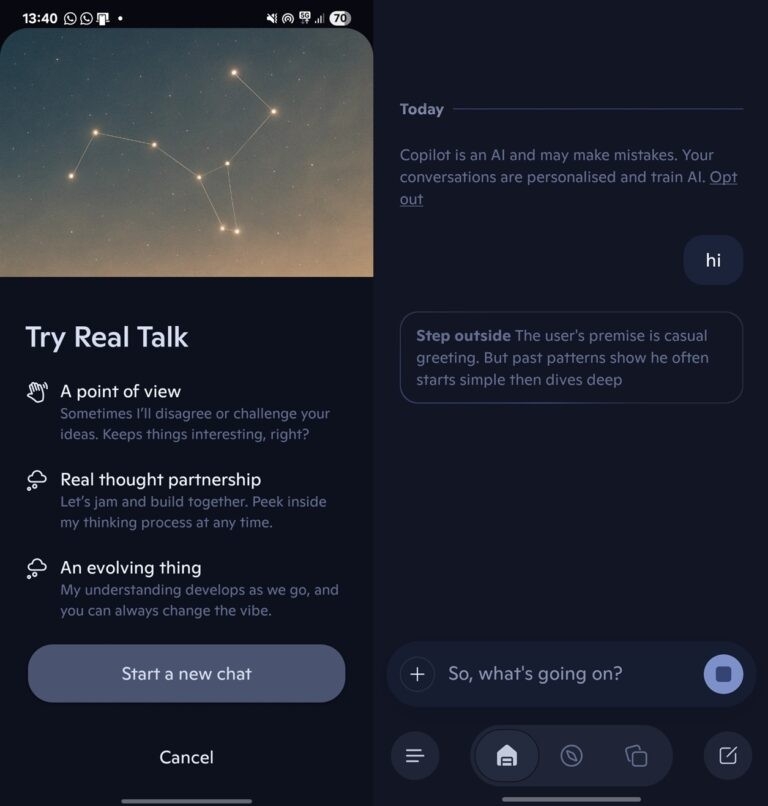 real talk do copilot