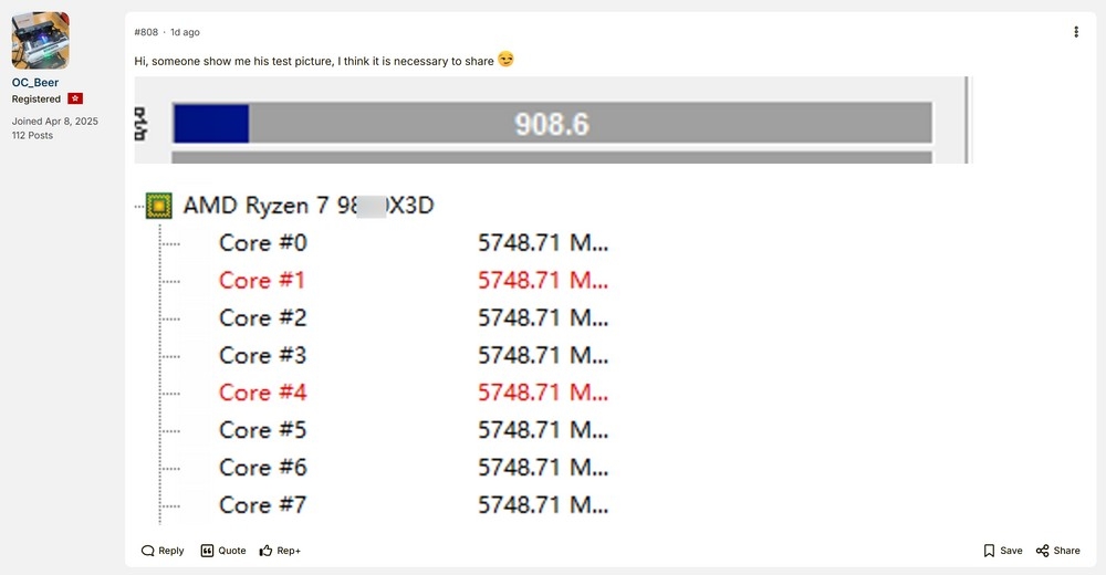 benchmark realizado ao processador