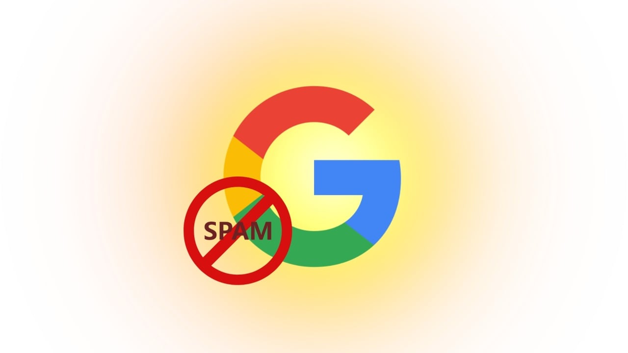 Google com sinal de cortado em spam