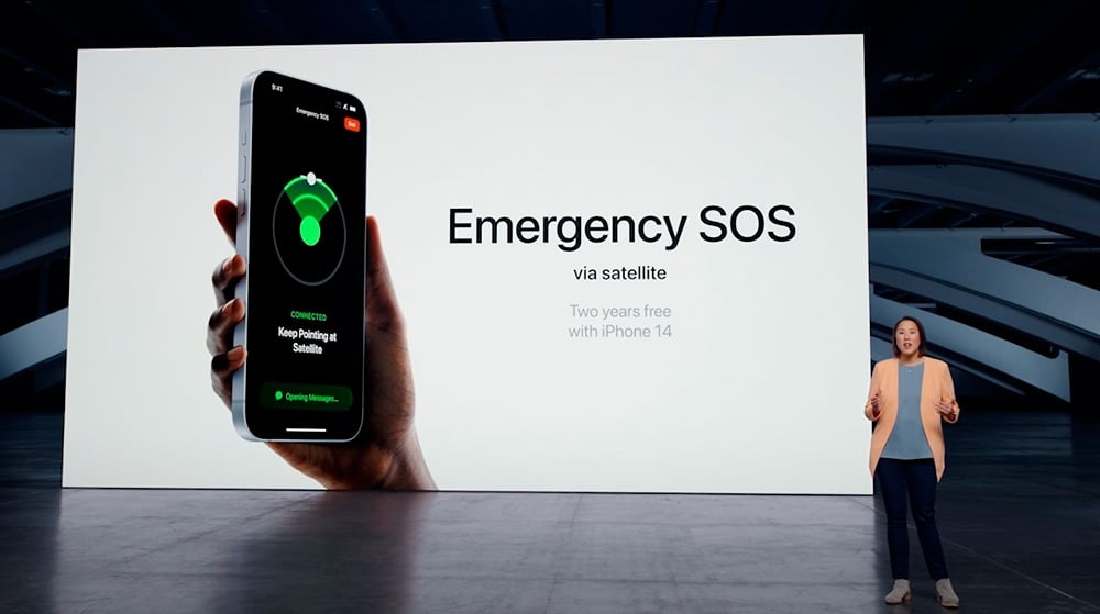 SOS de emergência do iPhone