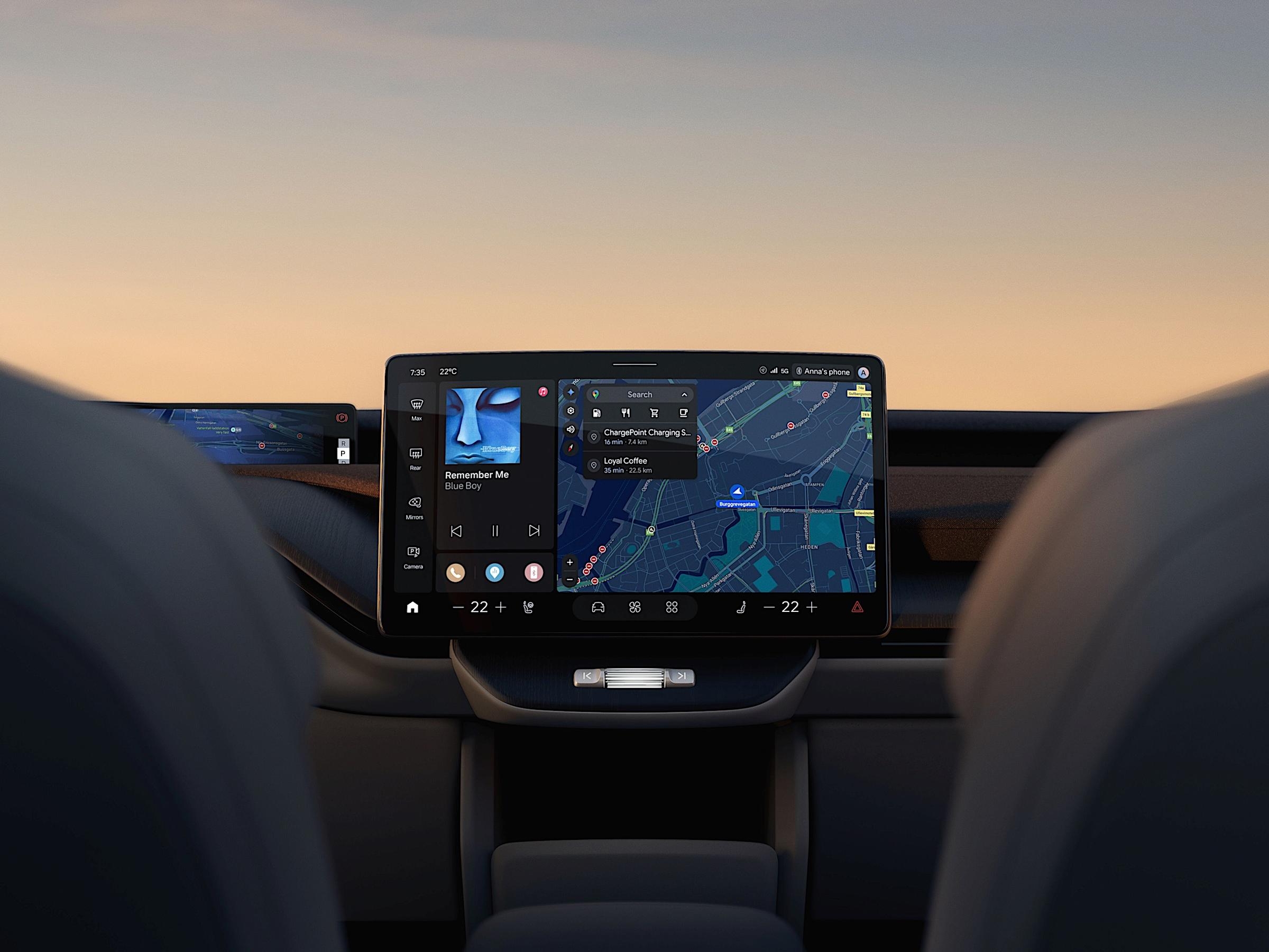 interior do Volvo EX60