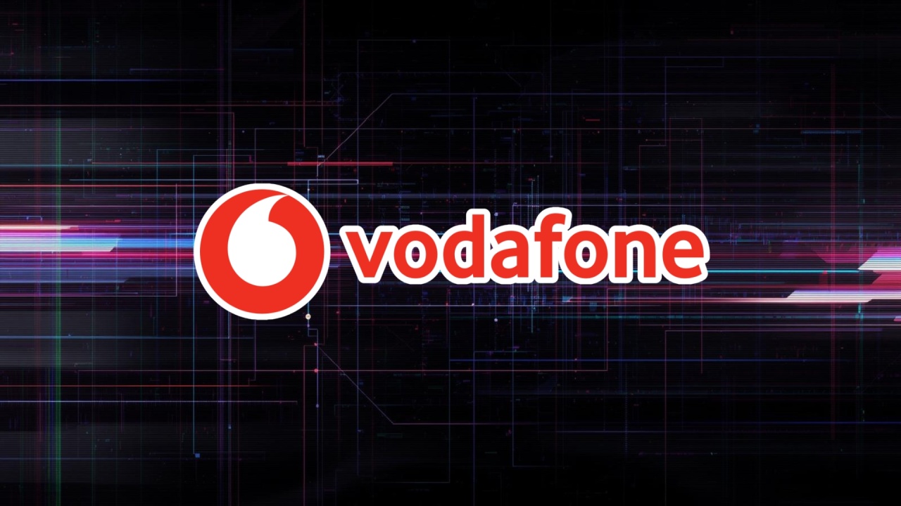 vodafone logo com glitch