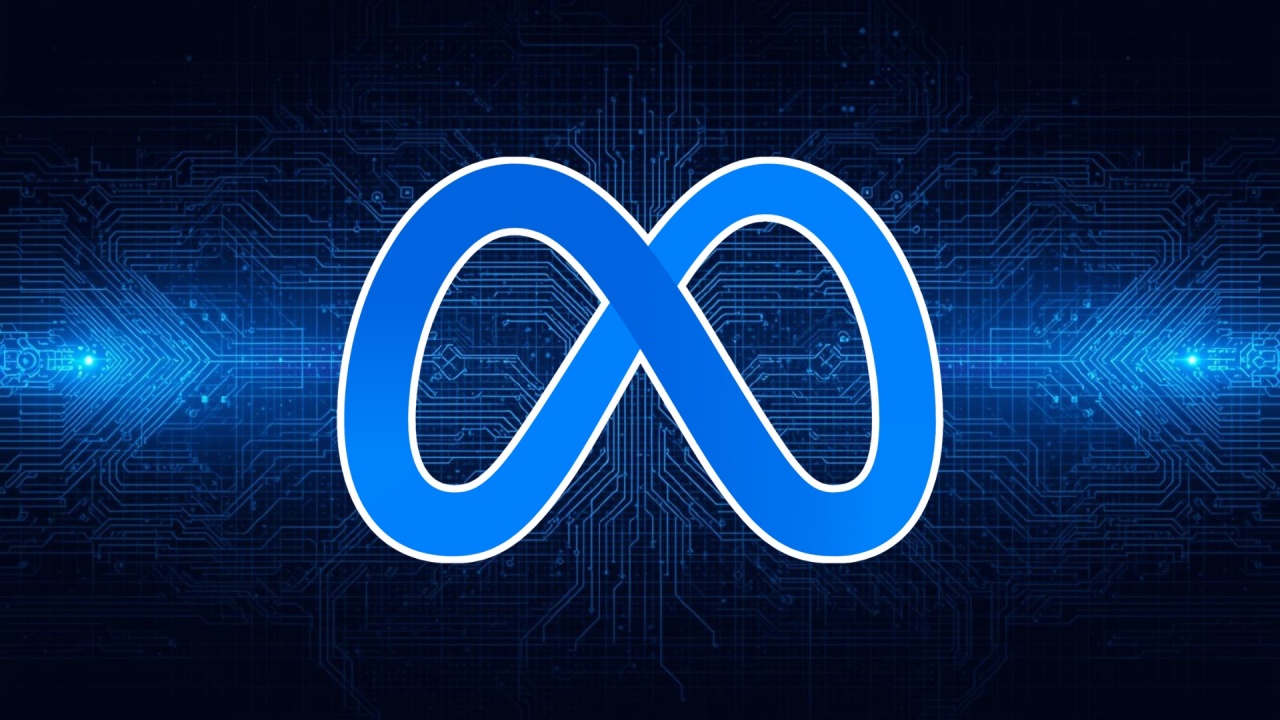 Meta logo digital