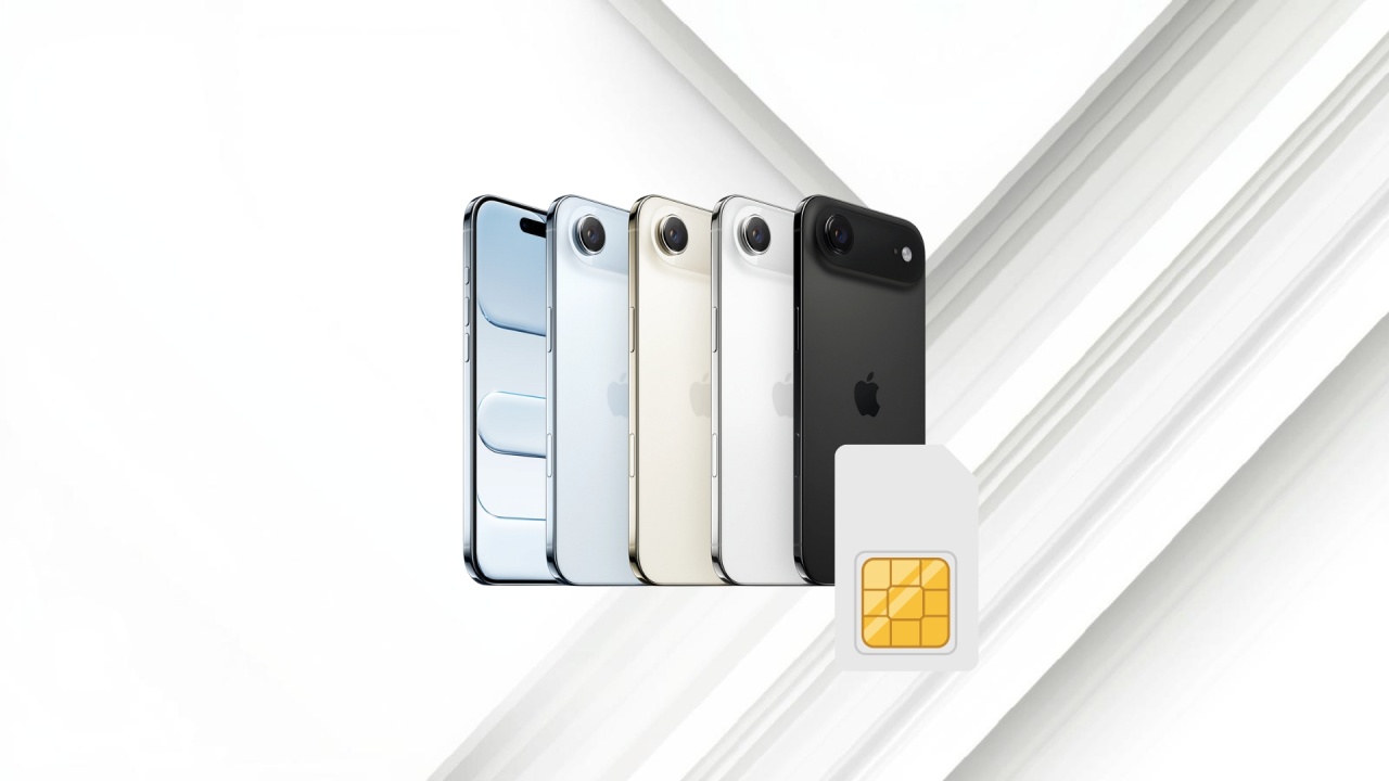 iPhone Air com cartão SIM