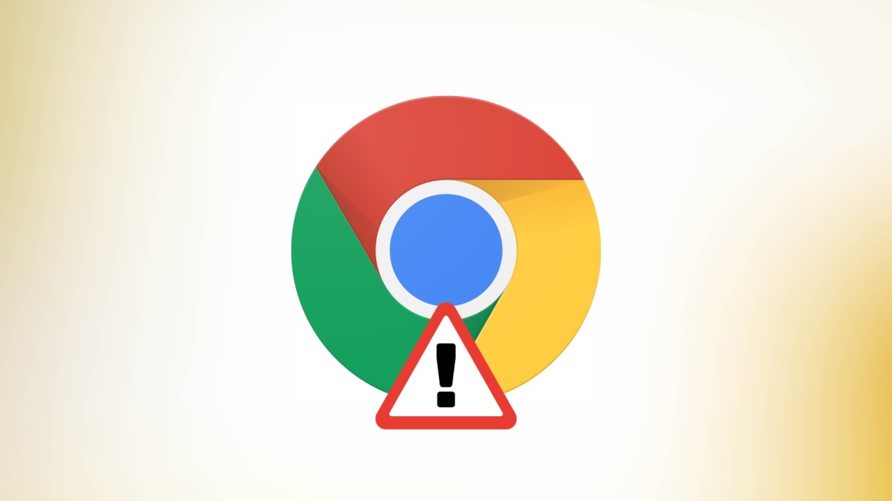 google chrome com alerta