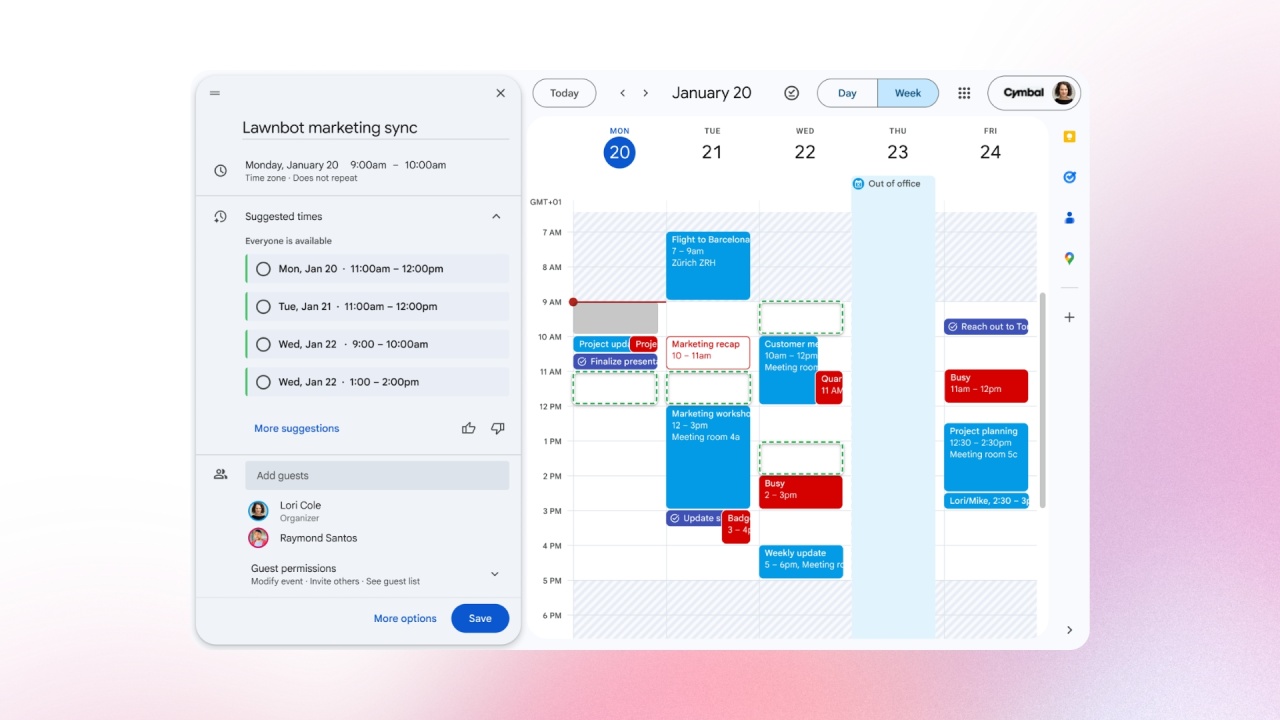 calendário da google