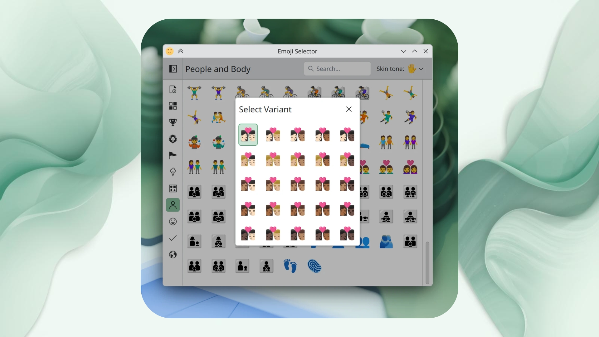 KDE plasma selecionador de emojis