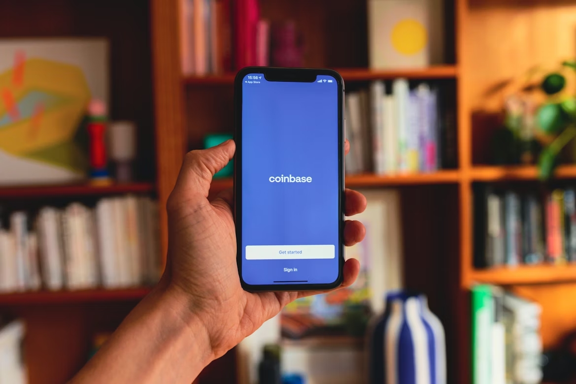 coinbase em smartphone