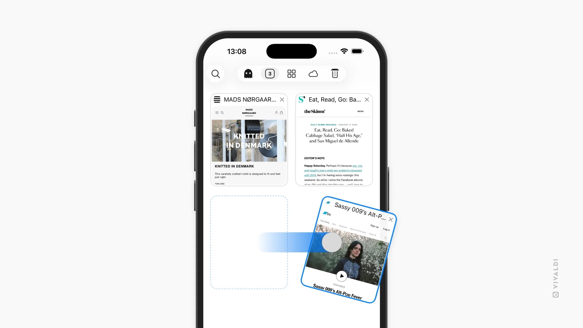 gestos no vivaldi para ios