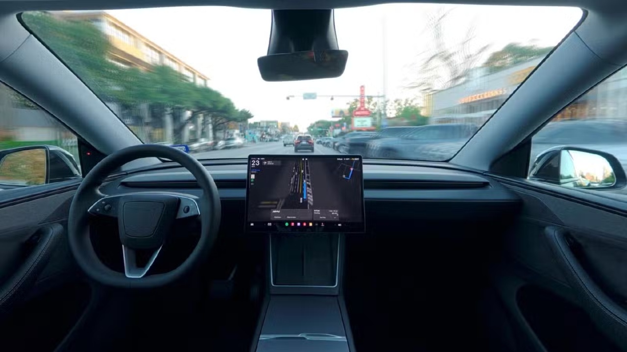 interior do tesla