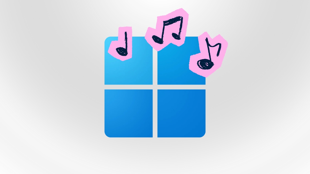 Windows 11 com música