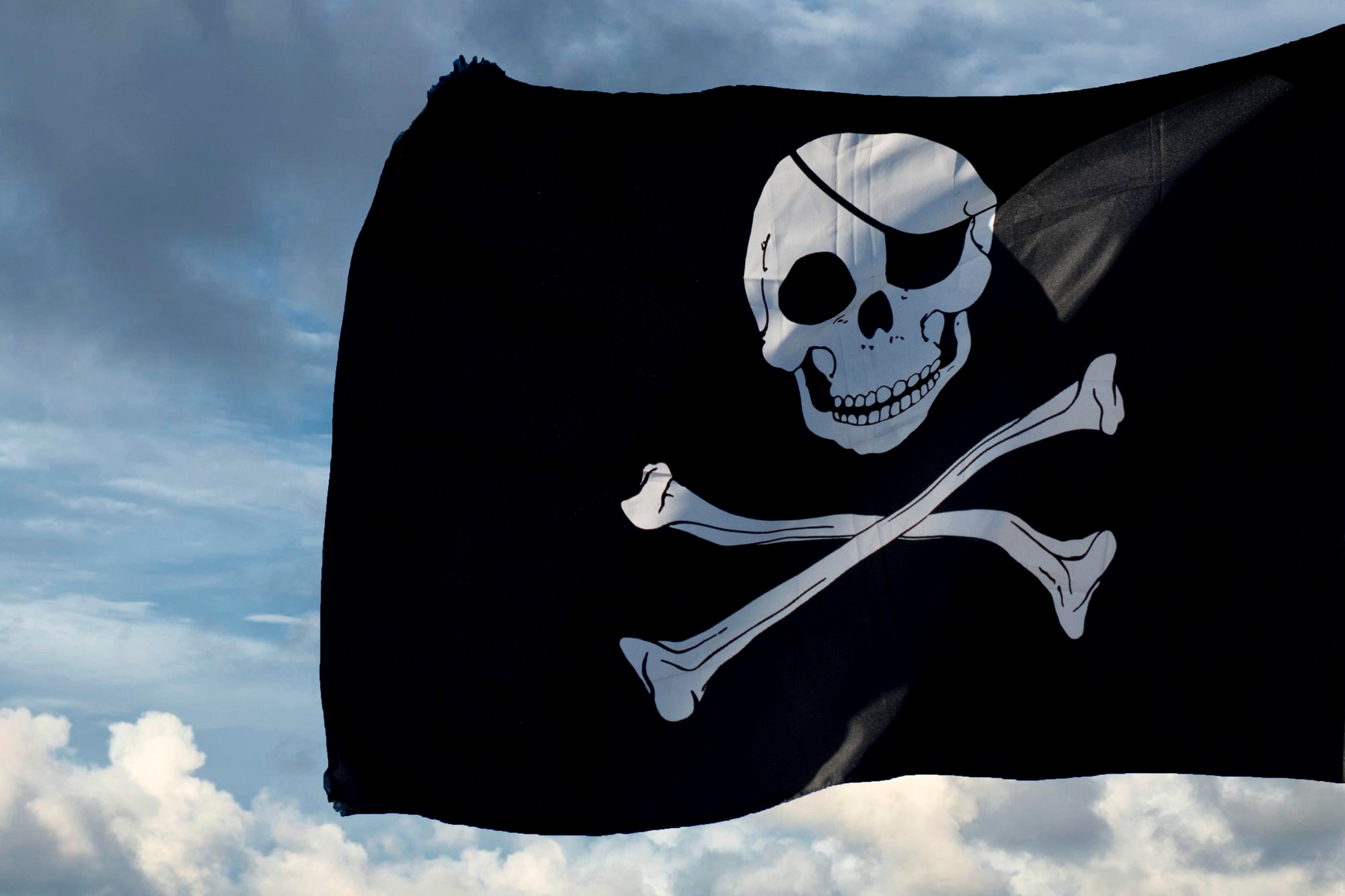 bandeira de pirataria