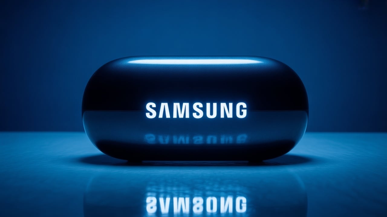 Samsung logo em bolha 3d