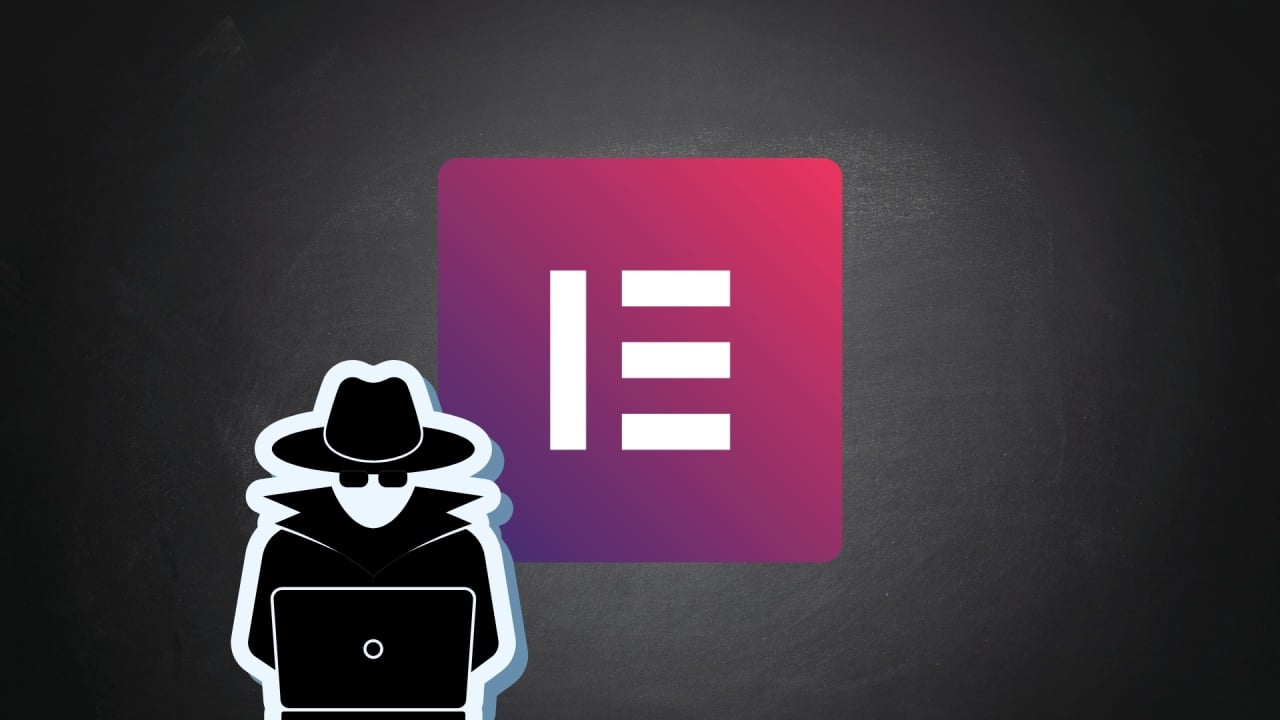 Elementor logo com hacker