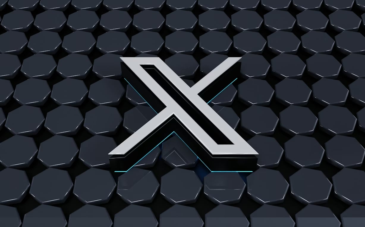 logo da X em 3D