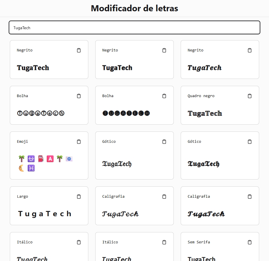 detalhes de exemplo de criação de textos dinâmicos
