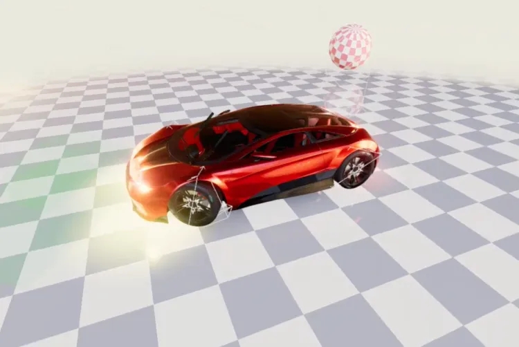 motor gráfico da Toyota