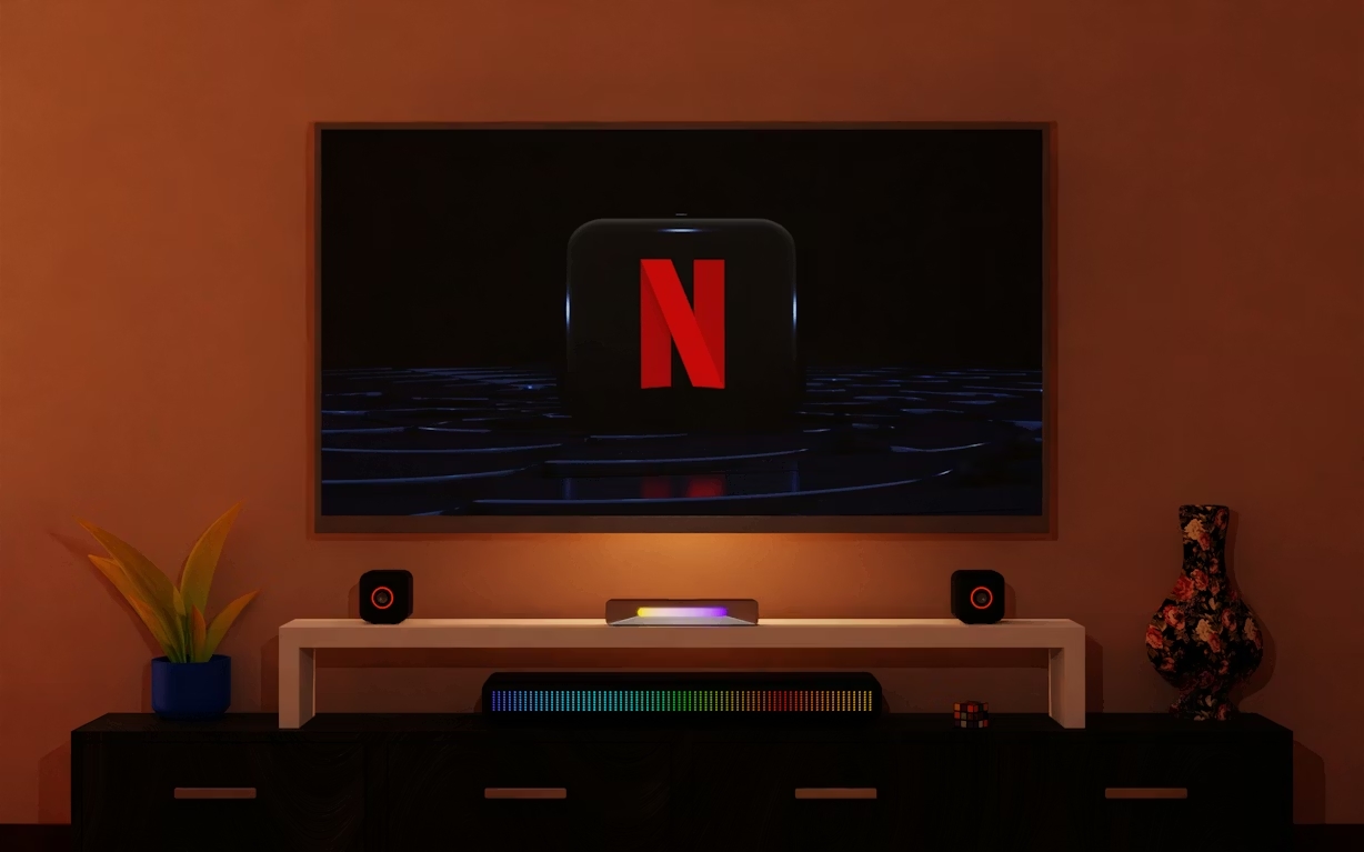 Netflix em tv de sala