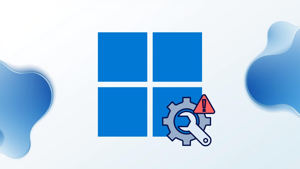 windows logo com detetor de falhas