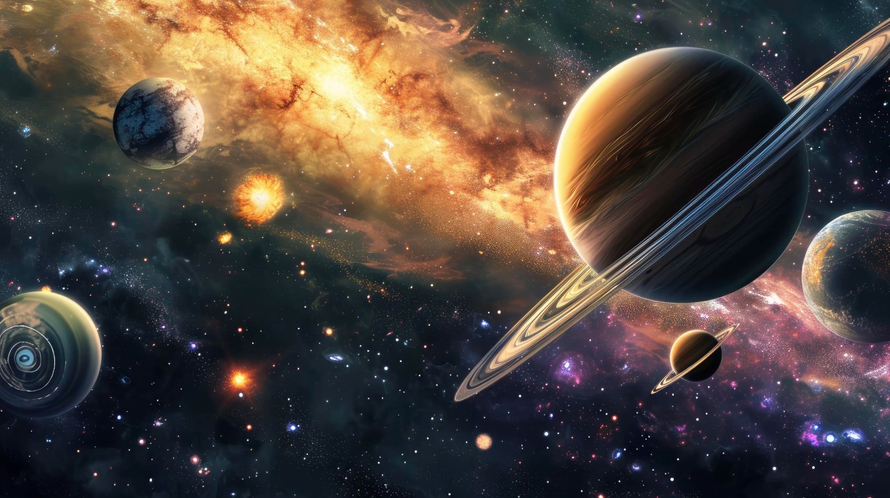 planetas no espaço