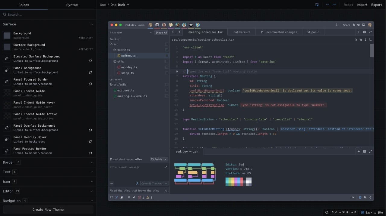 Zed Theme builder