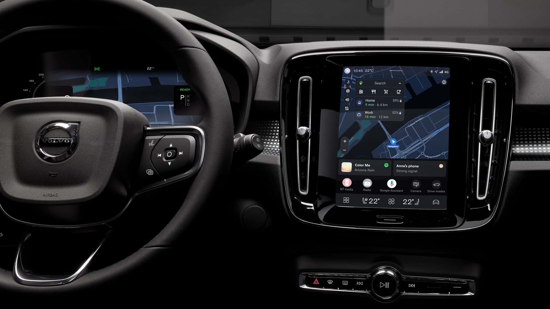 sistema de entreternimento interno dos carros da Volvo